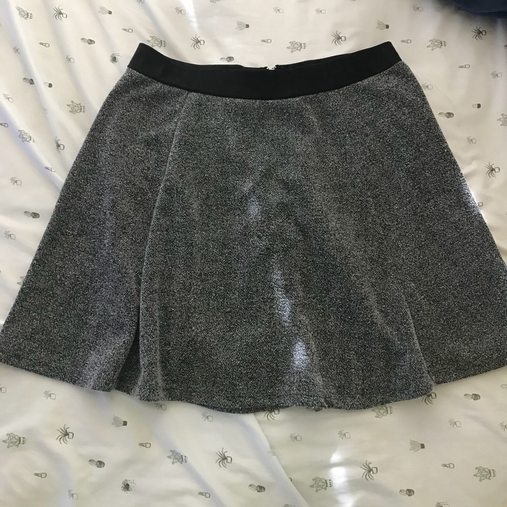 Grey skater skirt